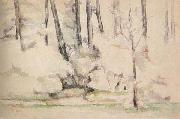 Paul Cezanne Sous-bois oil painting artist